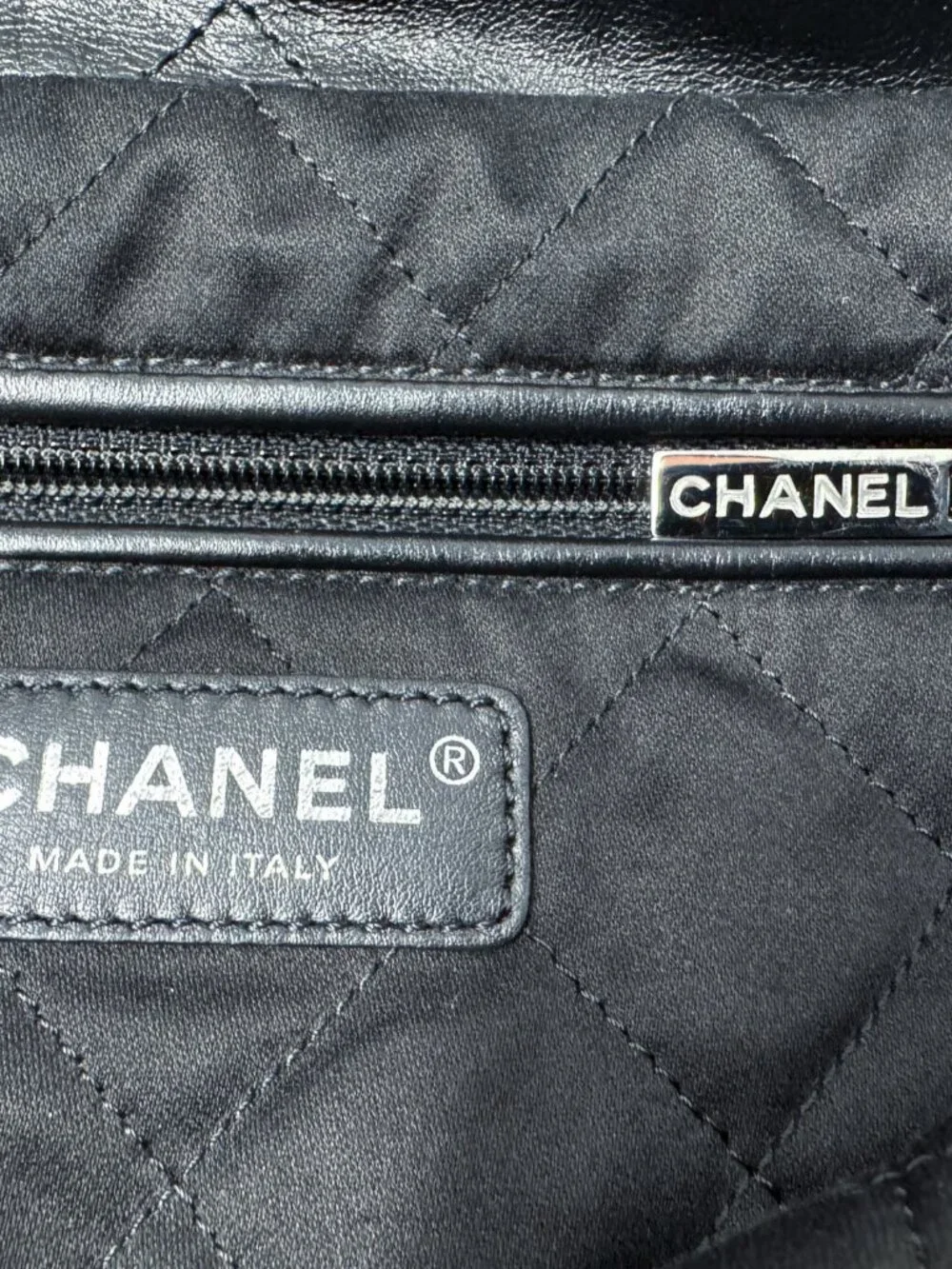Chanel Calfskin Quilted Regular Chanel 22 So Black